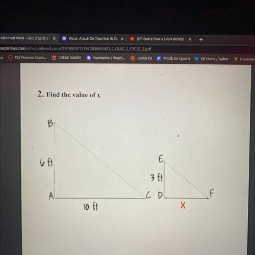 I need someone out there who can solve this answer find the value of X Please I very much appreciat