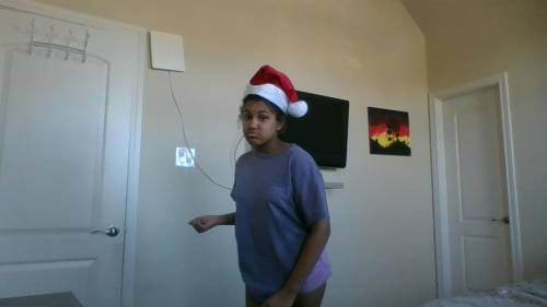 I took some pics of me in my santa hat bc im swaggy like that :D