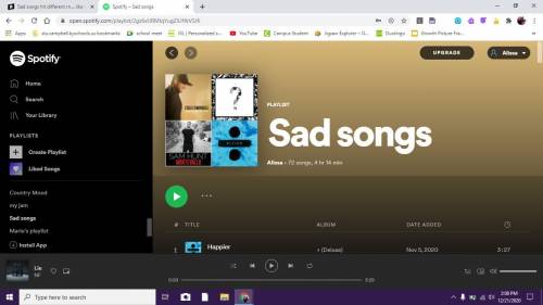 This is a sad song playlist1