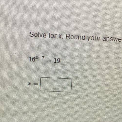 Solve for x. Round your answer to the nearest hundredth