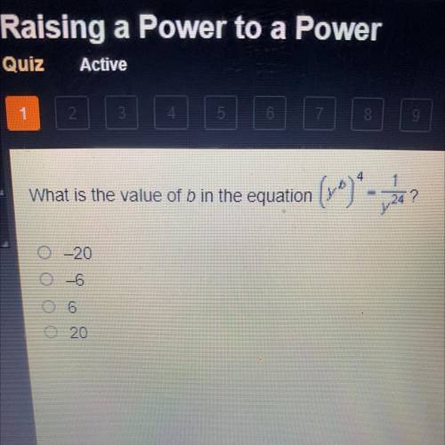 4
What is the value of b in the equation