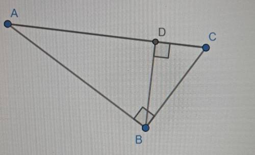 In the diagram below, triangle ABC is drawn with altitude BD. If AD = 30 and AC = 36, determine the