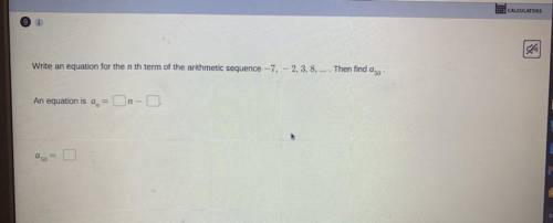 Write an equation for the n th term of the arithmetic sequence -7 -2 3 8
