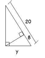 Using Geometric Mean, solve for y.
