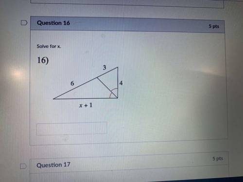 Please solve for x. I need the answer