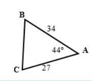Solve the triangles with the given parts using Law of Cosines: