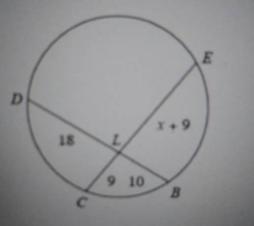 Find the measure of the line segment CE