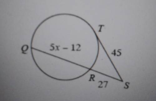 Find the measure of the line segment RQ