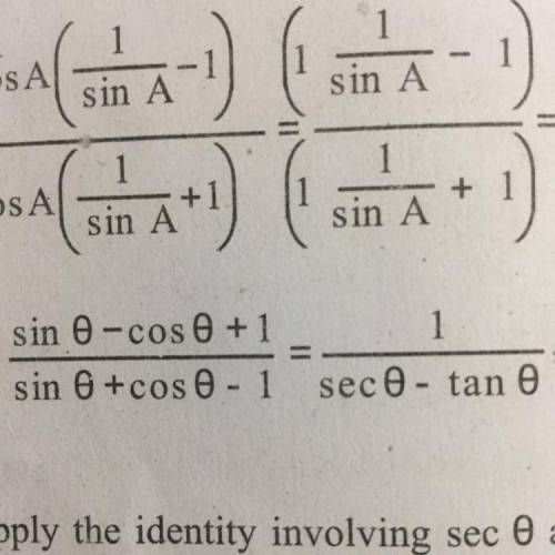Example 15

Prove that
sin 8 -cos 6 +1 - 1
sin 6+cos - 1 sec - tan
9
using the identity
0
sec?
= 1