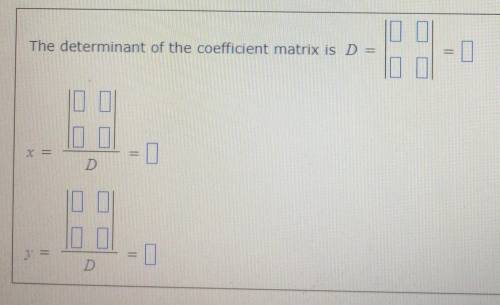 Someone please explain

This is the third time i post this question Use Cramer's rule to find the