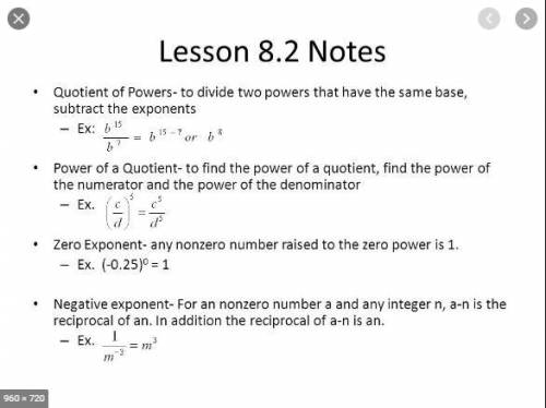 What happens if the quotient of the bases is powered by the same exponent?