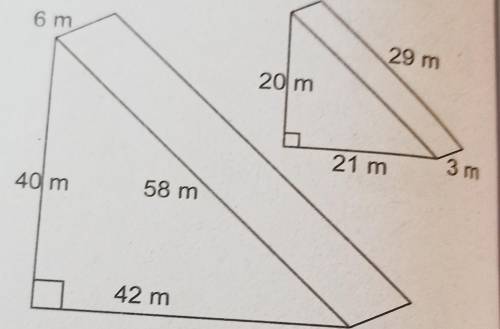 Determine the total surface area of each right triangle-based prism