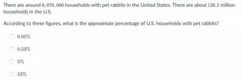 There are around 6,678,000 households with pet rabbits in the United States. There are about 126.2