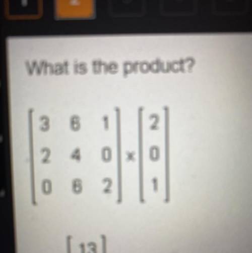 What is the product?
3 6 1
2
24 OX|0
0 6 2
1