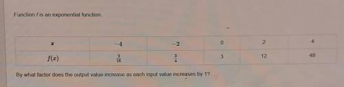 By what factor does the output value increase as each input value increases by 1
