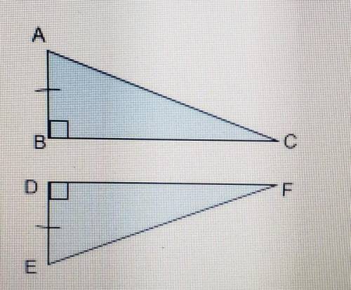 Explain what other information is needed to prove these triangles congruent using the given reasons