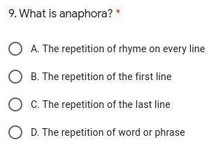 9. What is anaphora? *