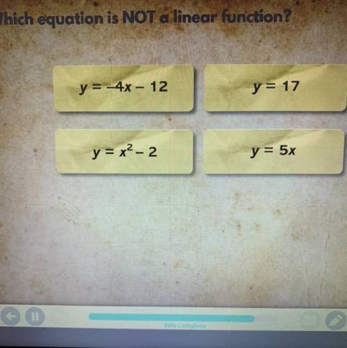 Which Equation is NOT a Linear Function?