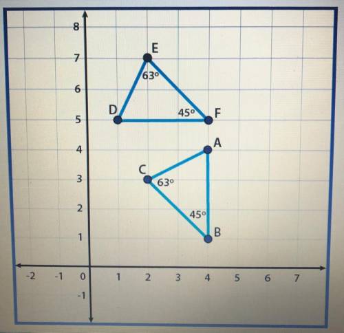 Which statement correctly names the congruent triangles and justifies the reason for congruence?