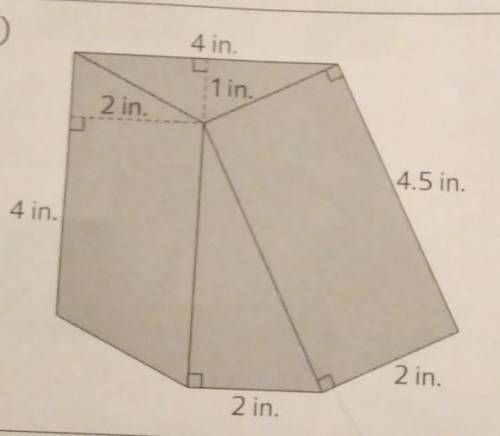 Find the area of the figures. Tried so many times but the answer I'm getting is 20.5 when it's not