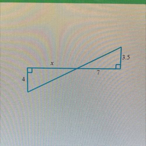 Help!!! Find the length of X