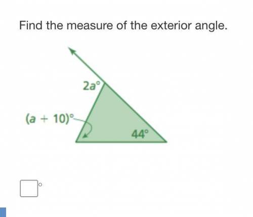 Find the measure of the exterior angle. ILL GIVE BRAINILEST