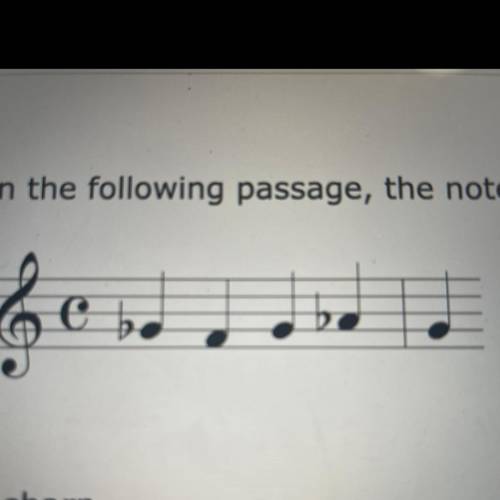 In the following passage the note on beat three of measure one is 
G-sharp 
G-flat
