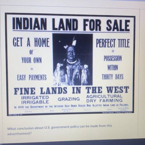 A) native americans made economic gains by selling off their land

B) Indian schools improved the