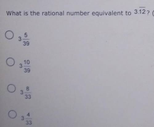 What is the rational number equivalent to 3.12