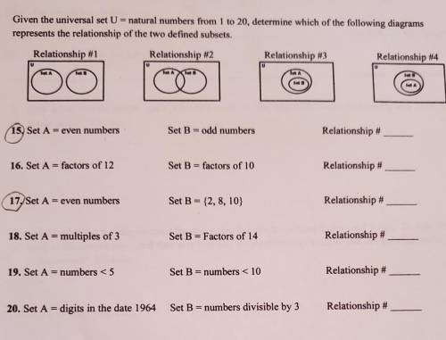 Please answer number 15 and 17