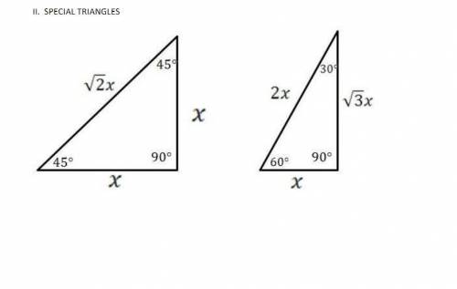 (Geometry Special Triangles) Help me plz