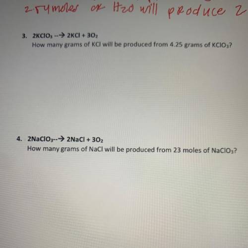 4. 2NaClO3--> 2NaCl + 302
How many grams of NaCl will be produced from 23 moles of NaClO3?