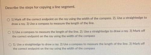 Describe the steps for copying a line segment.