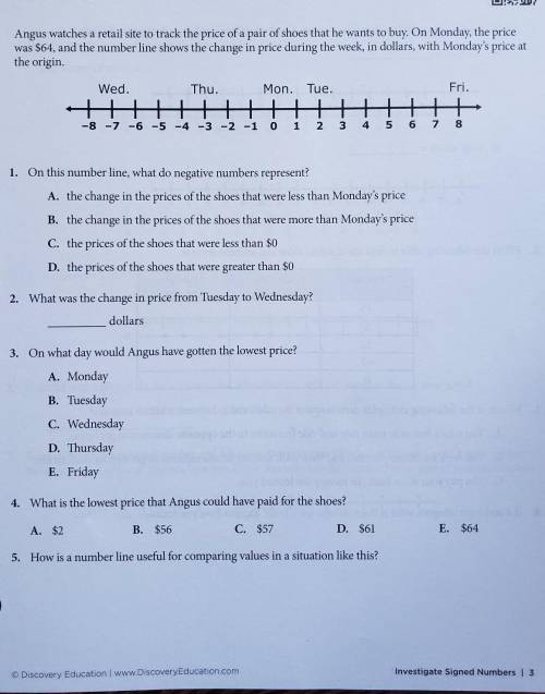 Can you help me with these 5 questions please?!