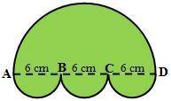 The figures below are semicircles and squares. Find the perimeter and the area of each shape. Give