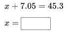Solve the equation. Type just the numeral answer. Do NOT round your solution.