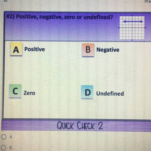 1) Positive, negative, zero or undefined?