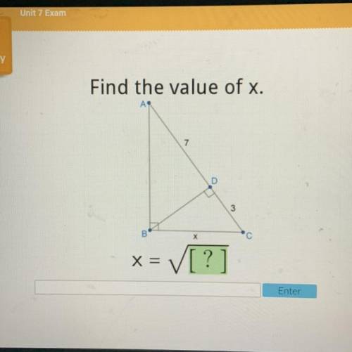 Find the value of x. Please please help!!