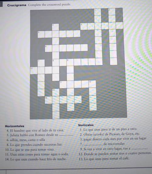 Someone do this spanish crossword puzzle i appreciate it.