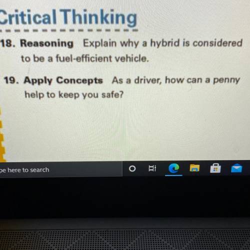 18. Reasoning Explain why a hybrid is considered
to be a fuel-efficient vehicle.