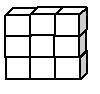 Find the surface area of the figure below. The face of each cube is 3 square units.

42
90
54
126