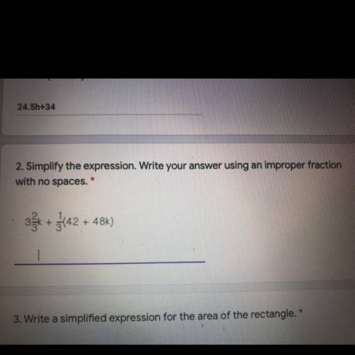 Simplify the expression. Write your answer using an improper fraction
with no spaces.