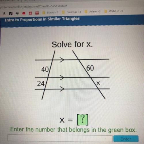 Solve for x
Please Help!
