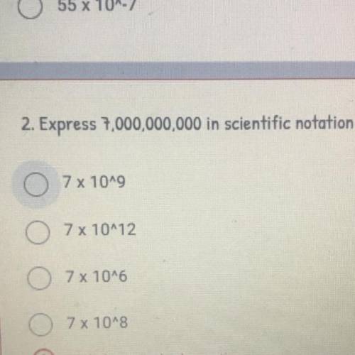 Express 7.000,000,000 in scientific notation