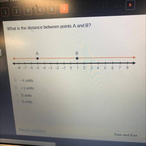 What is the distance between points A and B?