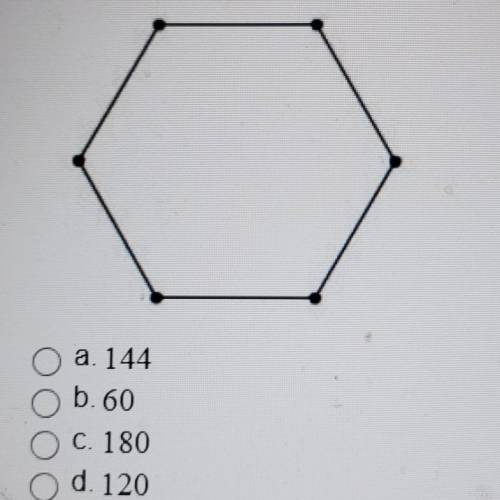 the post for Nancy's gazebo form a regular hexagon what is the measure of the angle formed at Each