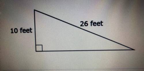 Find the length of the missing side
A) 6 feet
B) 16 feet
C) 27.9 feet
D) 24 feet