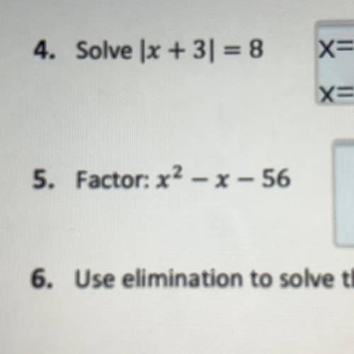 Please solve number 5 for me. Work would be appropriated