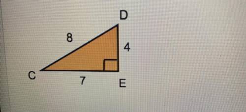 What is the tangent ratio for D