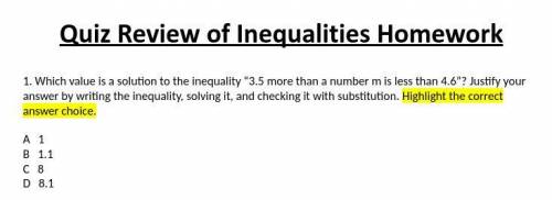 I need help i'm a 6th grader! I provided a screenshot. The math is inequalities!

If you know how
